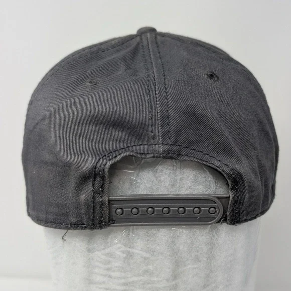 Ecko Unltd Gray Flat Brim Snapback Hat Y2K Vintage Rhino Logo 1972 - Picture 2 of 16